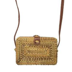 BOLSA DE RATAN RETANGULAR LISA