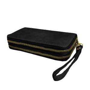 CARTEIRA GRANDE COM DUAS DIVISÓRIAS E ALÇA DE MÃO