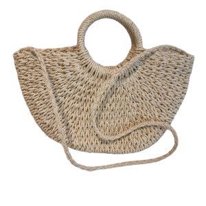 BOLSA ARTESANAL MEIA LUA GRANDE COM ALÇA TRANSVERSAL